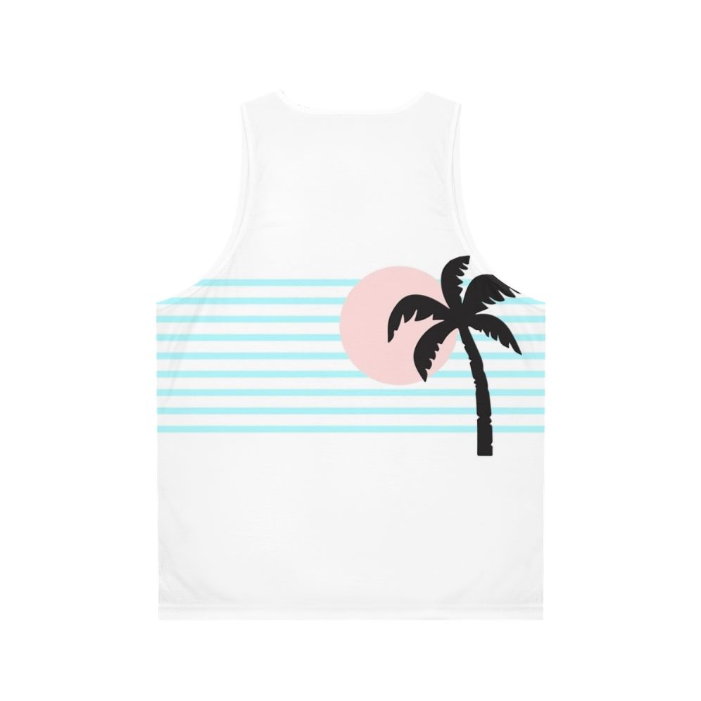 Retro unisex tank top for summer beach parties - Back