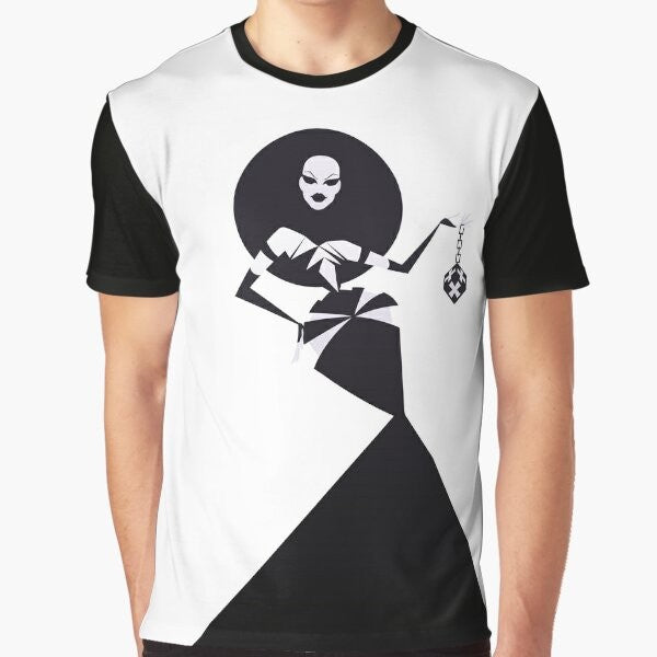 Minimalist graphic t-shirt featuring Gottmik from RuPaul's Drag Race