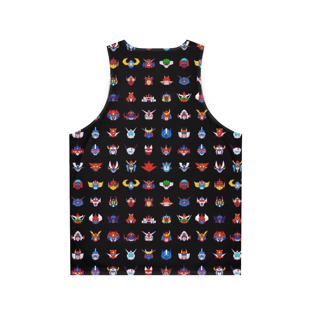 Retro 70s robots unisex tank top - Back