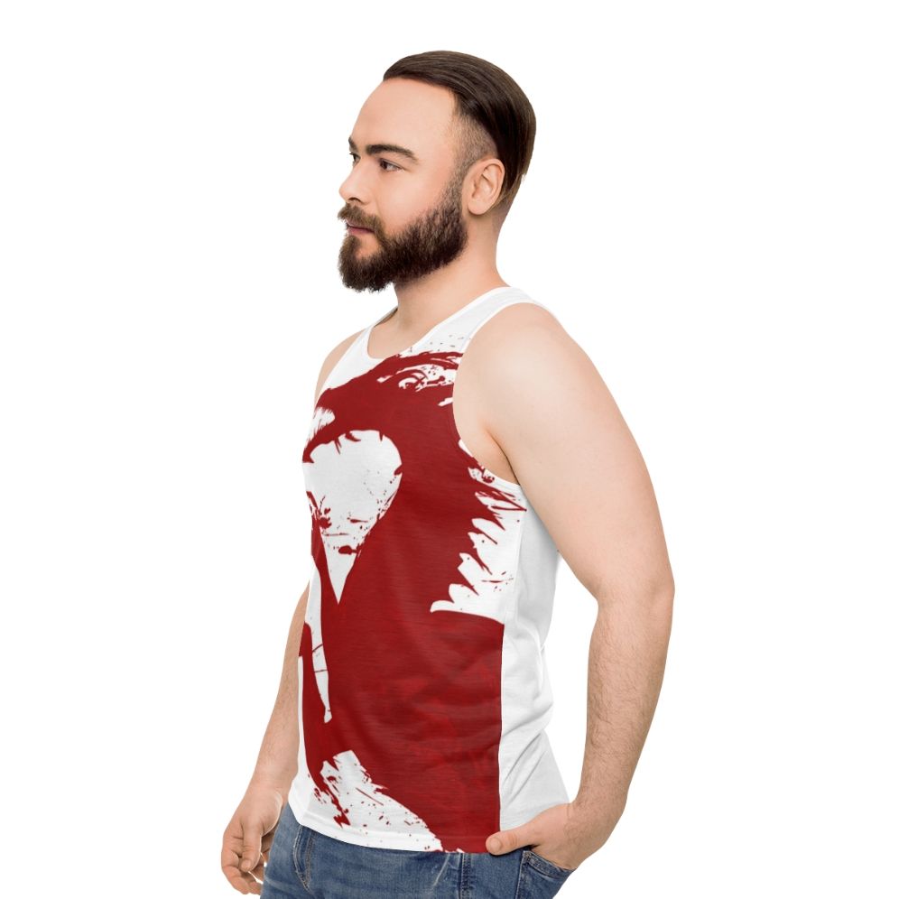 Unisex dragon-inspired tank top - men side