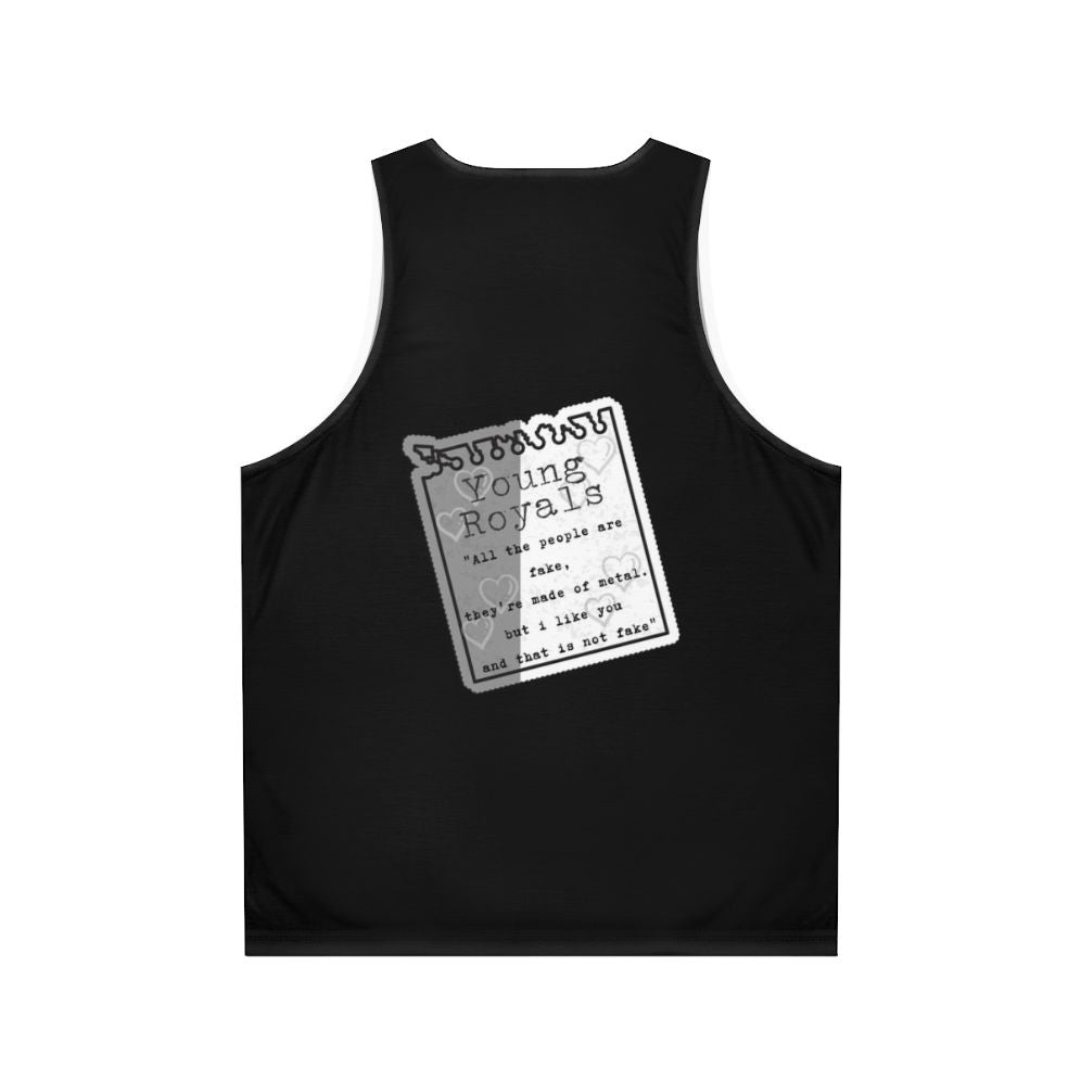 Young Royals Netflix TV Show Quote Unisex Tank Top - Back