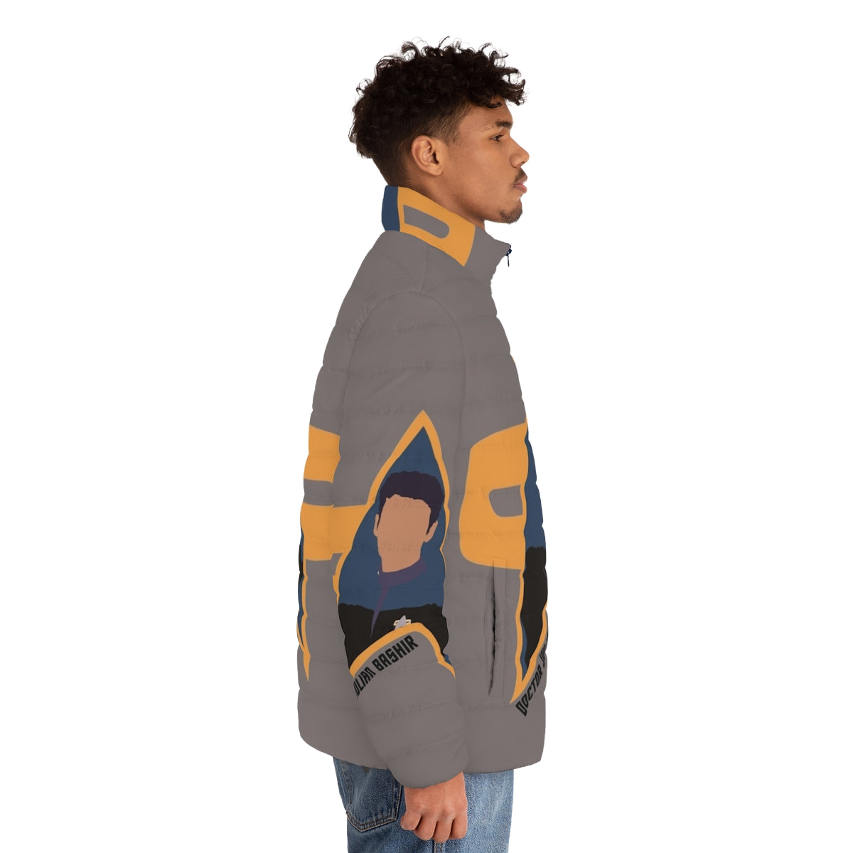 Star Trek DS9 Dr. Bashir Puffer Jacket - men side right