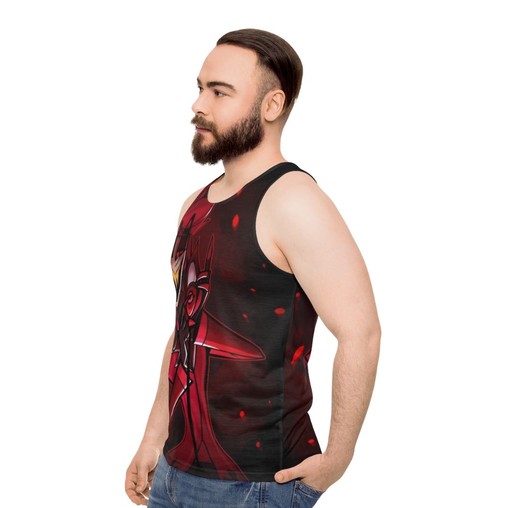 Hazbin Hotel Alastor Unisex Tank Top - men side