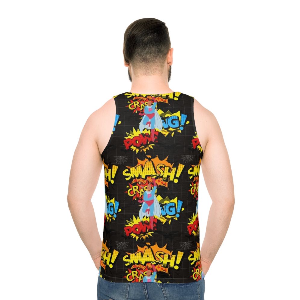 Superhero-inspired Classic Hero Unisex Tank Top - men back