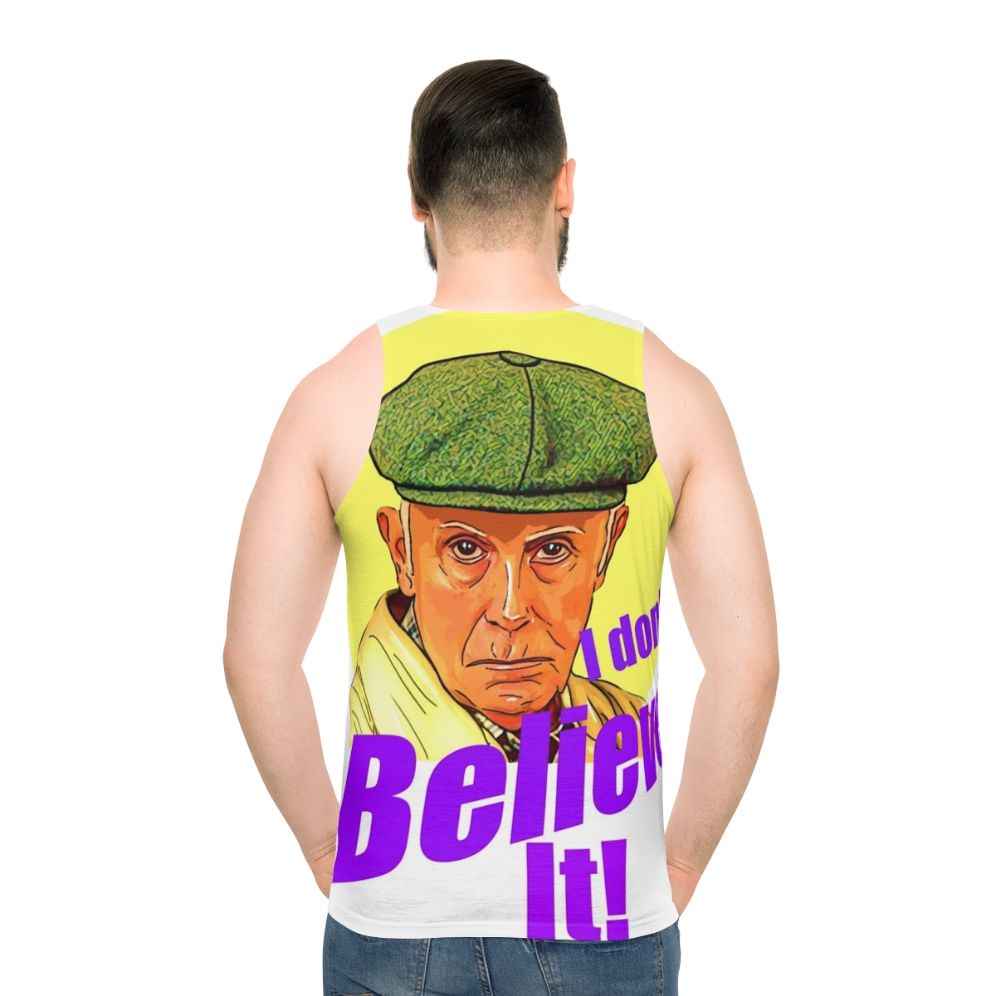 "Victor Meldrew 'I Don't Believe It' Unisex Tank Top" - men back