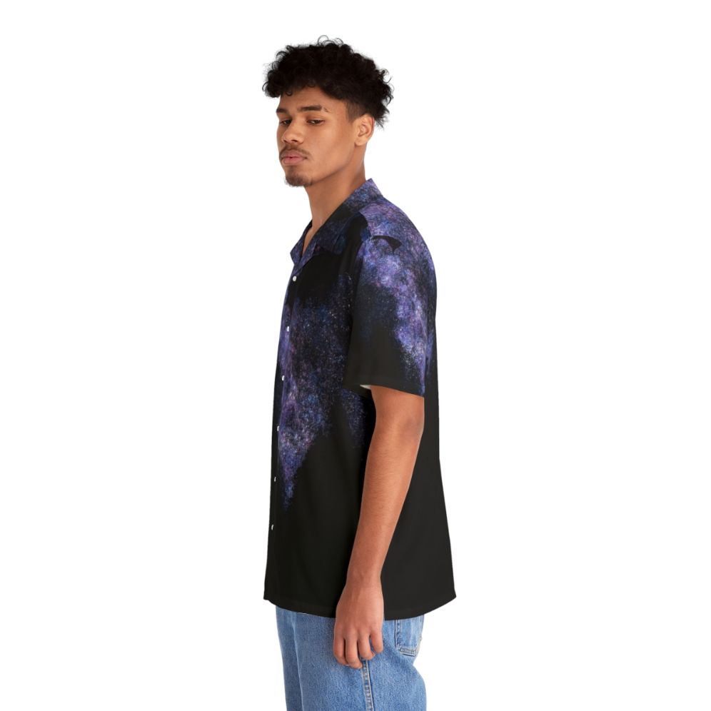 Night Watch Hawaiian Shirt with Tropical Print - People Left