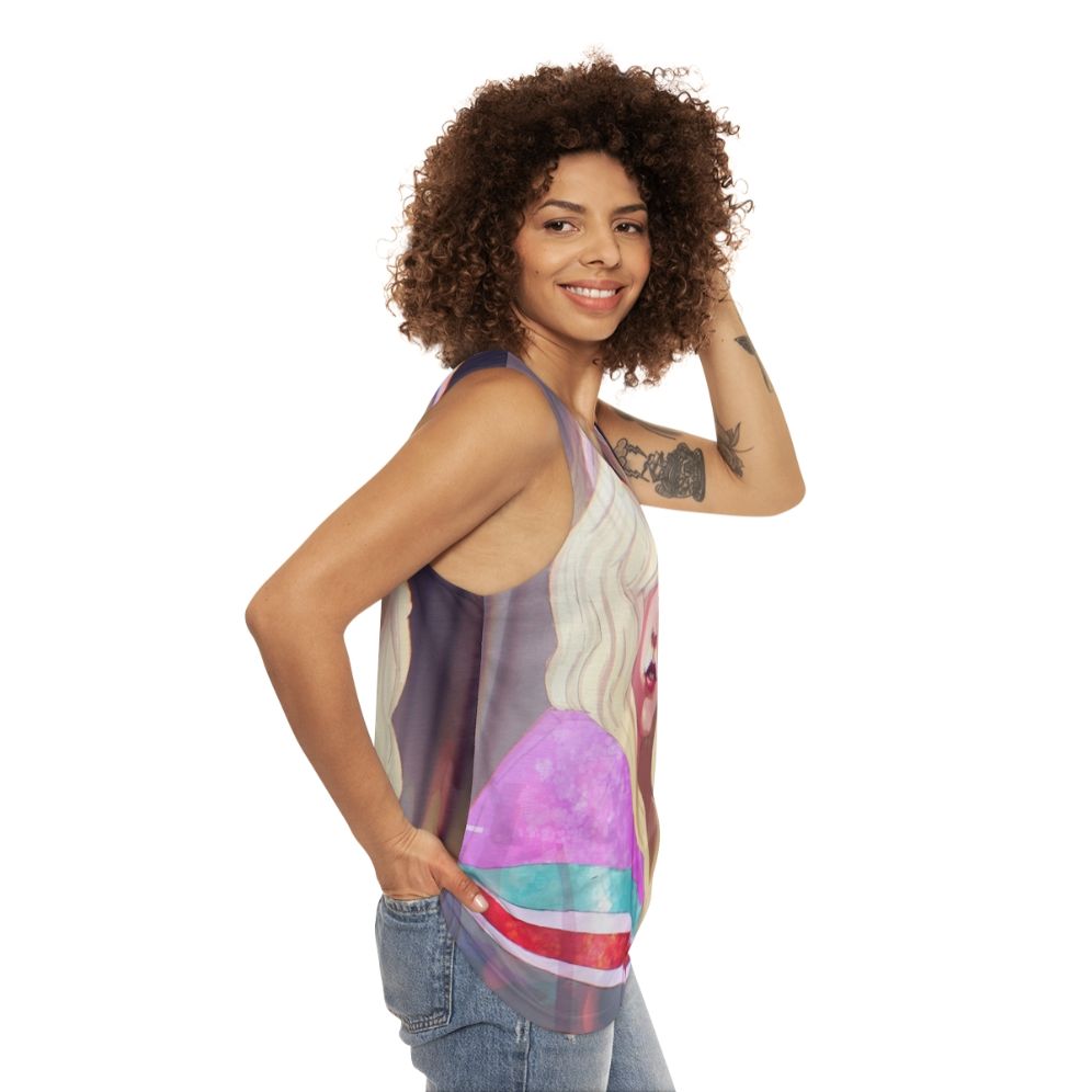 Aimee Gibbs Sex Education Netflix Feminist Unisex Tank Top - women side