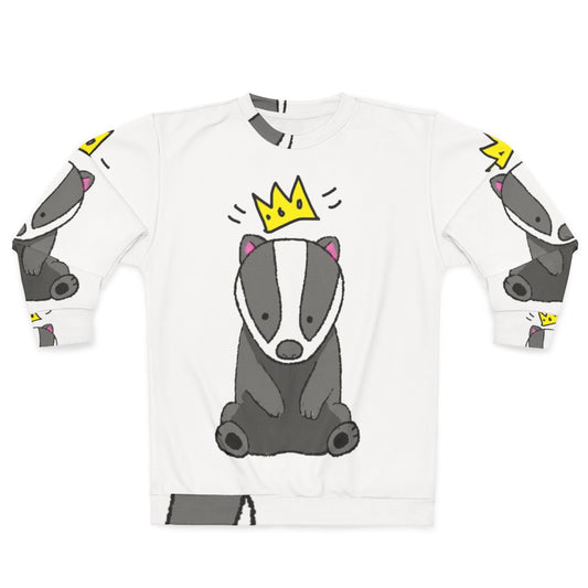 "King of the Badger" Chunt sweatshirt featuring the shapeshifting character from the Hello from the Magic Tavern podcast