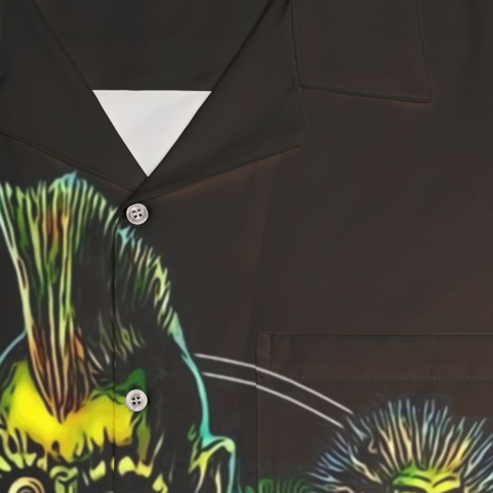 Return of the Living Dead Tarman Poster Art Hawaiian Shirt - Detail