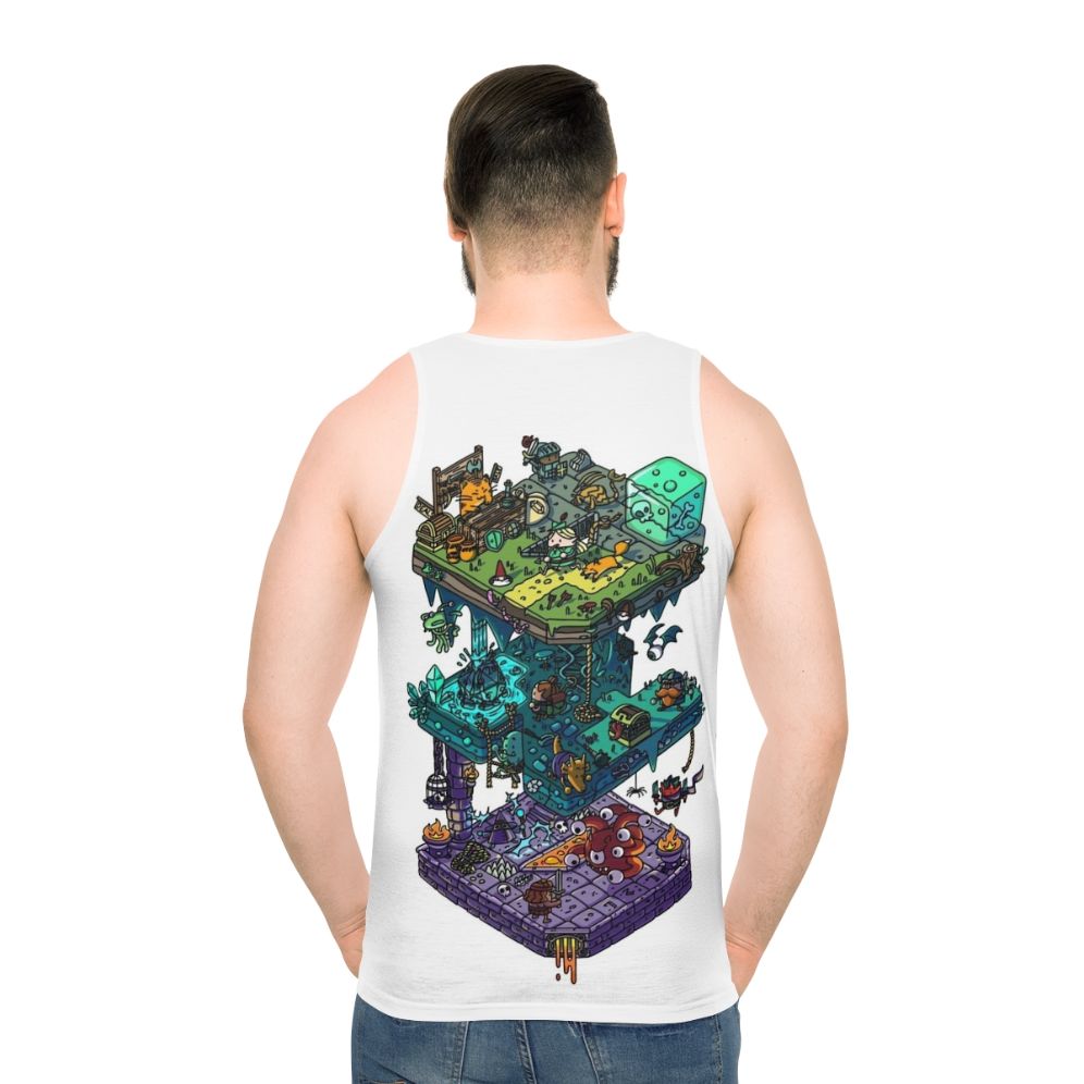 Isometric Dungeon & Dragons Unisex Tank Top - men back