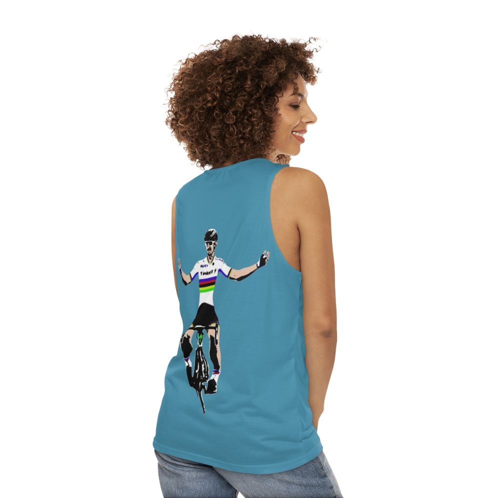 Peter Sagan Unisex Cycling Tank Top - women back