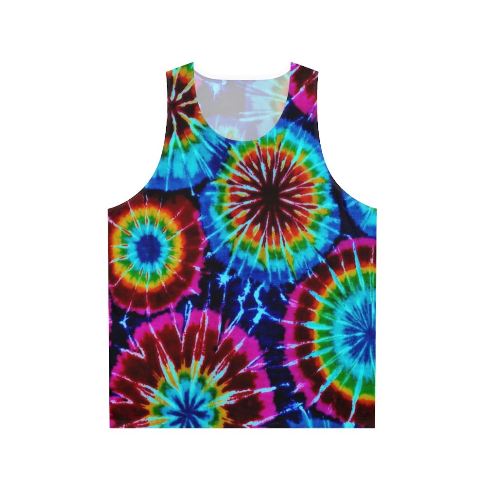 Colorful tie dye unisex tank top