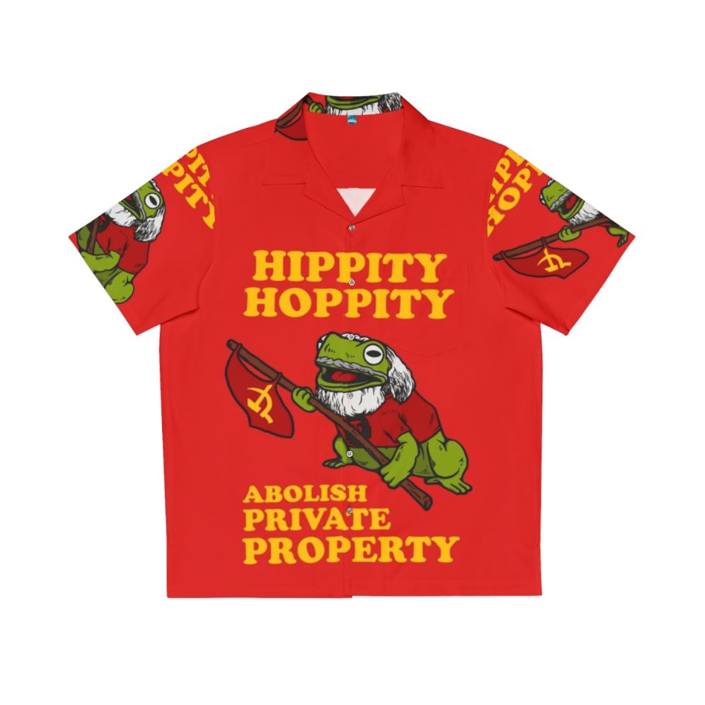 "Hippity Hoppity Abolish Private Property Communist Hawaiian Shirt"