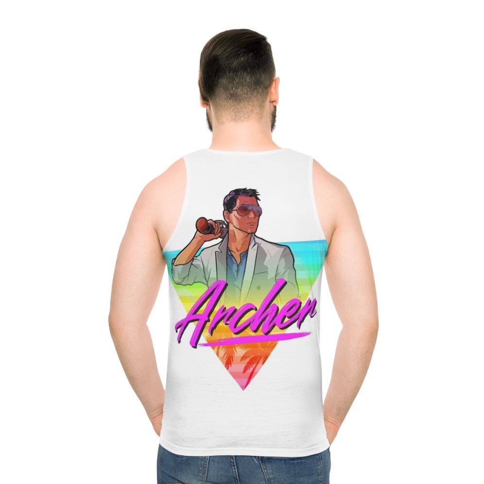 Archer Vice 80s Unisex Tank Top - men back