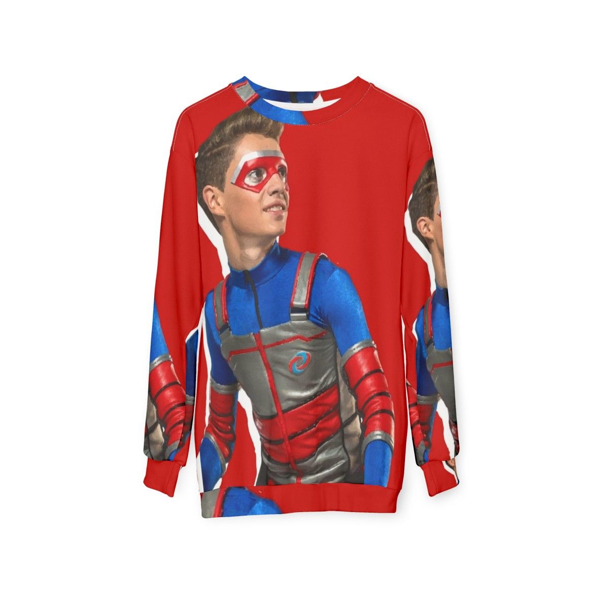 Kid Danger Action Red Sweatshirt - hanging