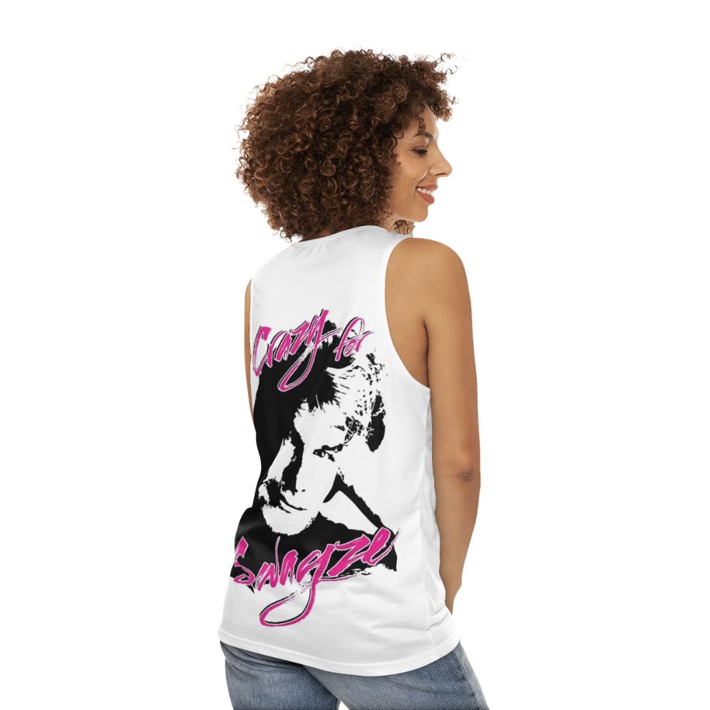 Unisex "Crazy for Swayze" Patrick Swayze Tribute Tank Top - women back