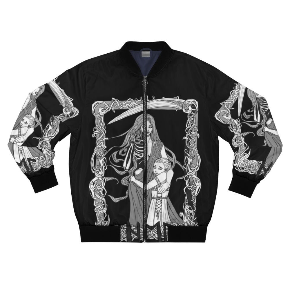 Hel Norse Mythology Inspired Bomber Jacket