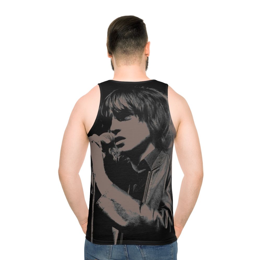 Mark E Smith of The Fall Indie Band Unisex Tank Top - men back