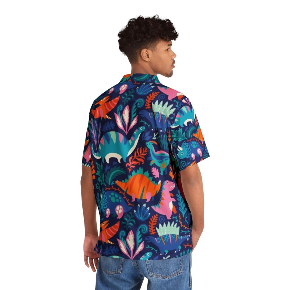 Dino Team Dinosaur Hawaiian Shirt - People Back