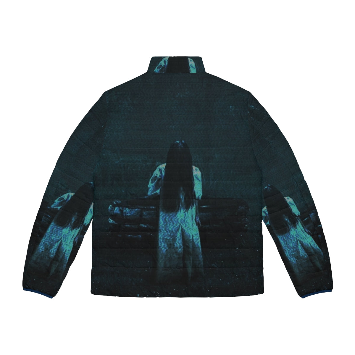 The Ring Puffer Jacket - Horror-inspired fashion with a stylish twist - Back