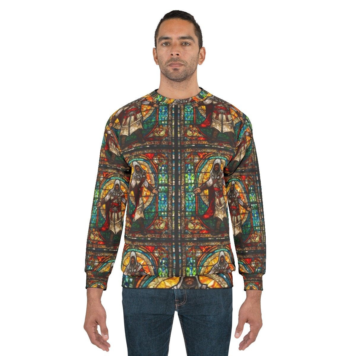 Assassin's Creed Stained Glass Mosaic Sweatshirt - men