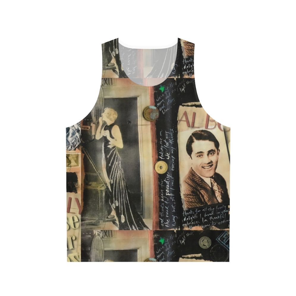 Unisex tank top with vintage Hollywood fashion design