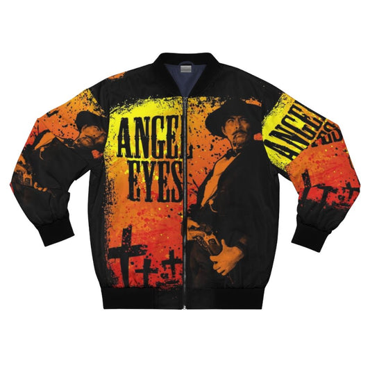 Vintage-inspired "Angel Eyes" bomber jacket with spaghetti western-inspired design