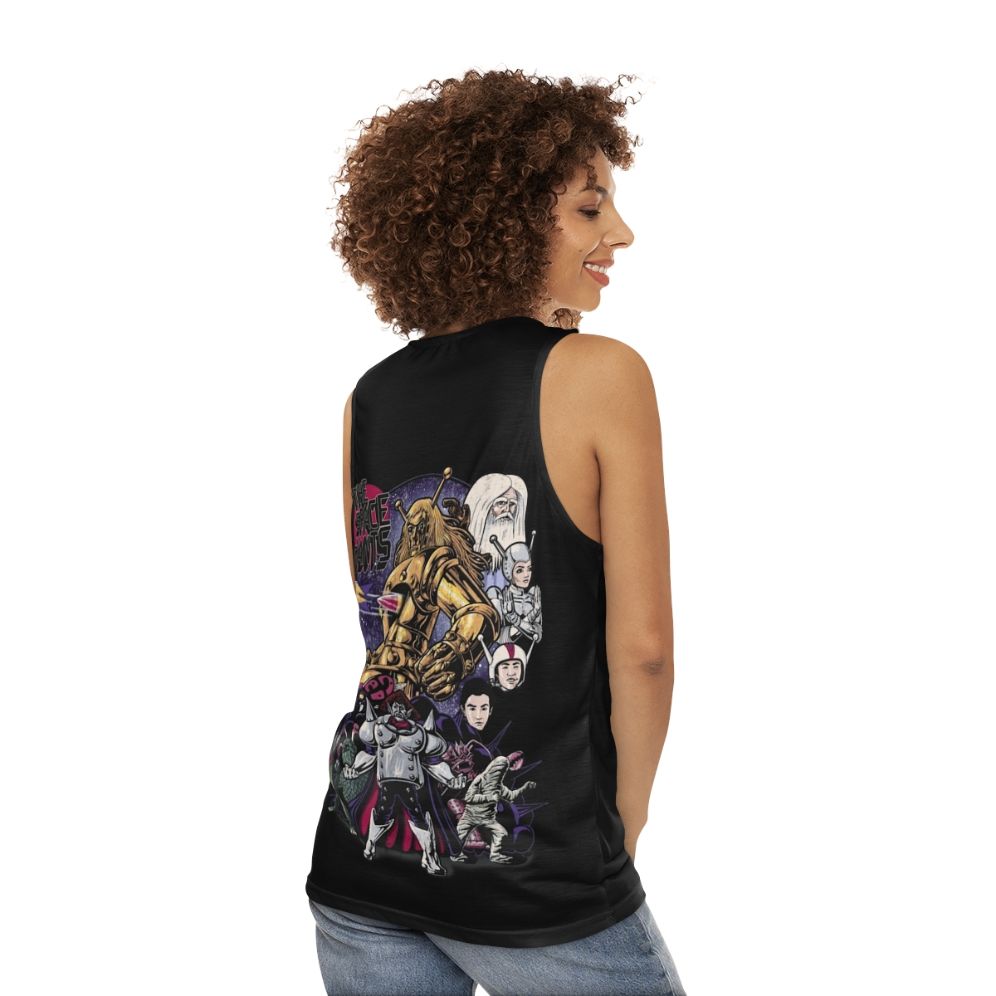 Space Giants Unisex Tank Top - women back