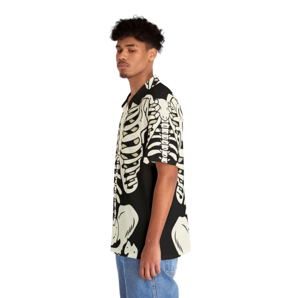 Bones Hawaiian Shirt 2 - Punk Skeleton Grunge Metal Design - People Left