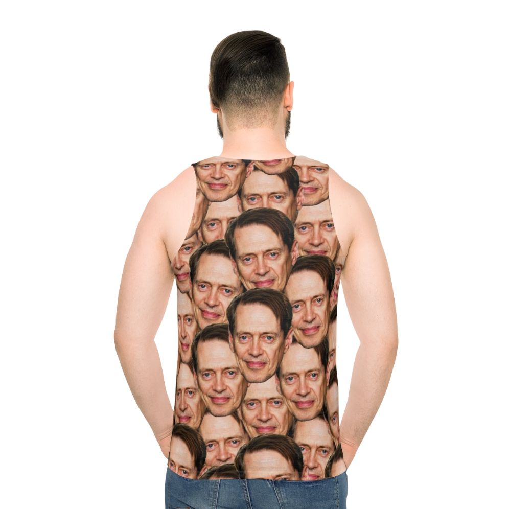 Steve Buscemi Trending Head Design Unisex Tank Top - men back