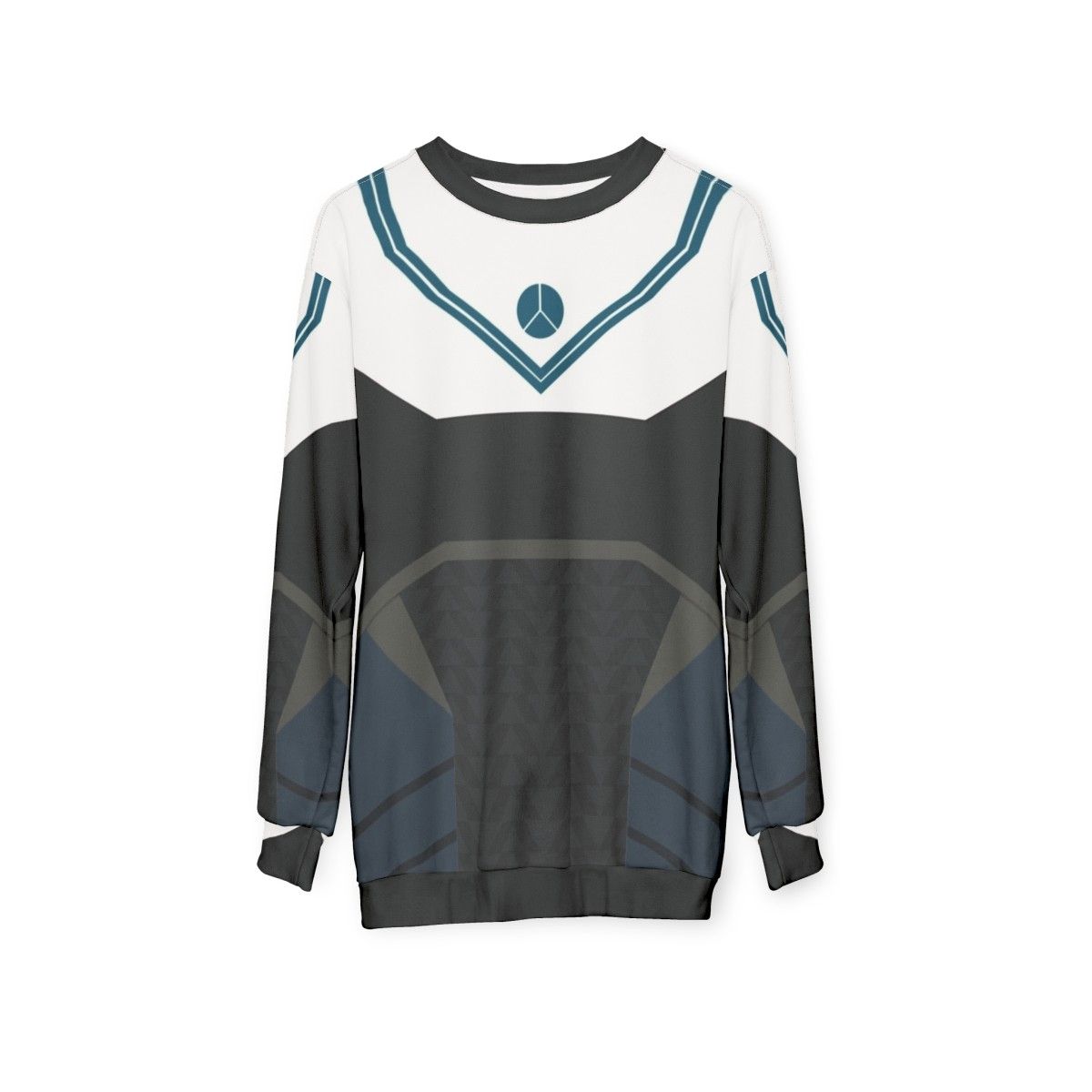 Destiny-inspired armour sweatshirt with Hunter Parade design - hanging