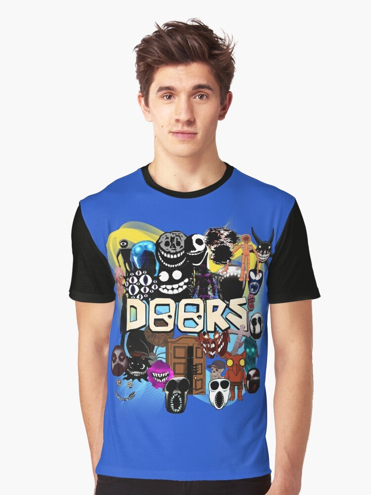 Roblox Doors Game Entities New Update Graphic T-Shirt - Men