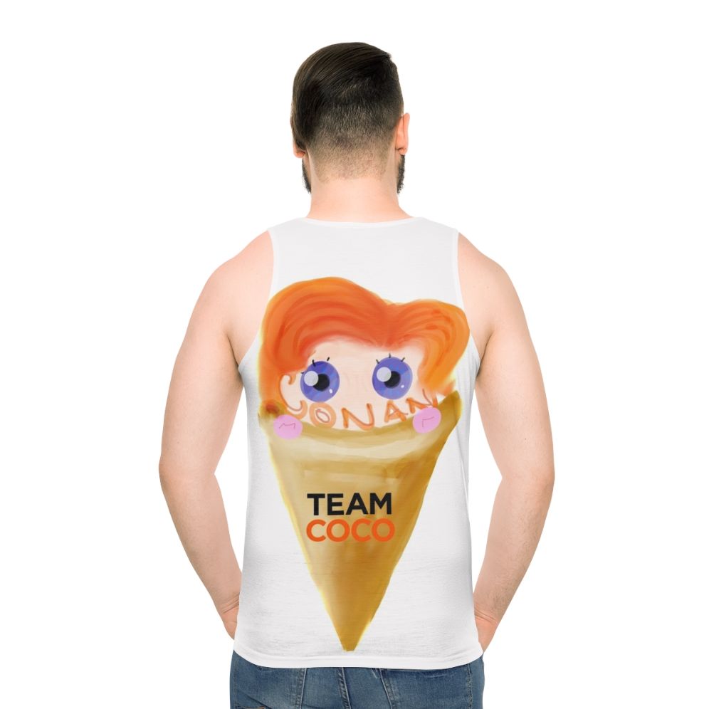 Conan Obrien Ice Cream Unisex Tank Top - men back