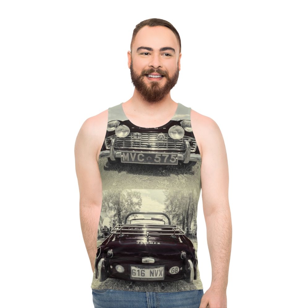 Triumph TR3 retro unisex tank top - men