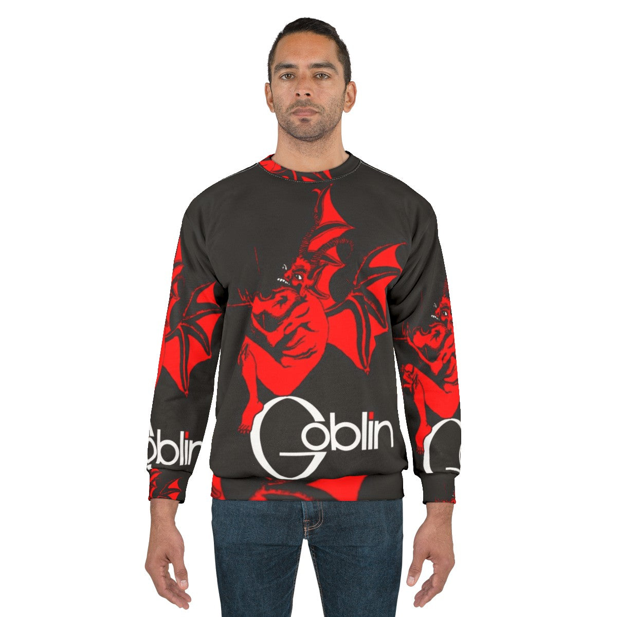 Goblin sweatshirt for fans of gothic and fantasy style - men