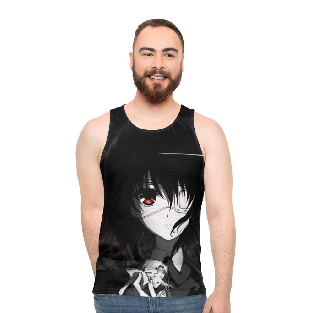 Unisex horror history mystery anime tank top - men