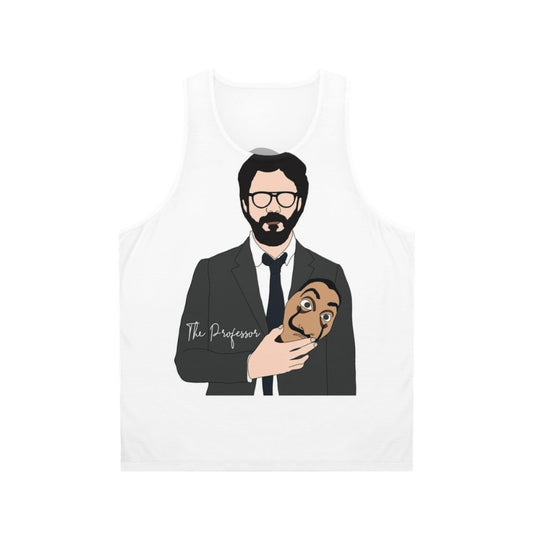 Money Heist Professor and The Mask Unisex Tank Top