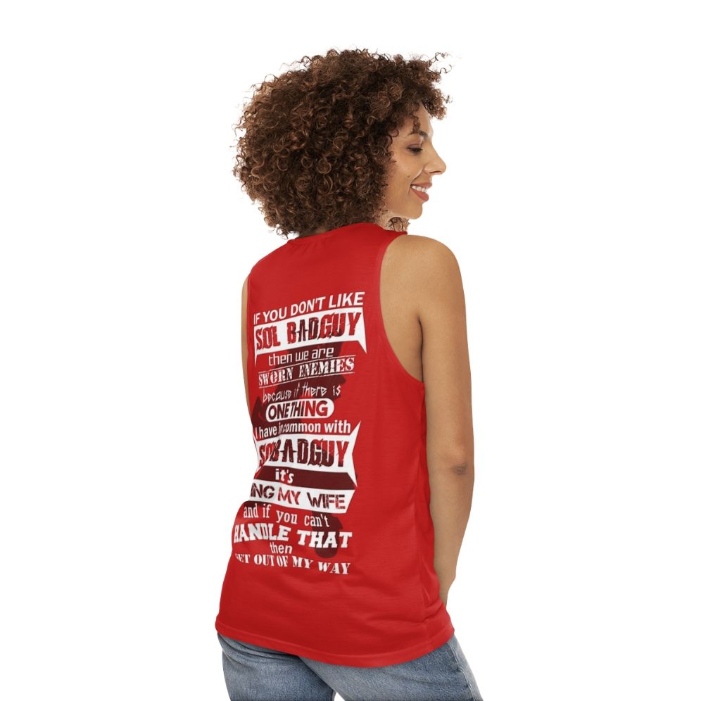 Guilty Gear Sol Badguy Unisex Tank Top - women back