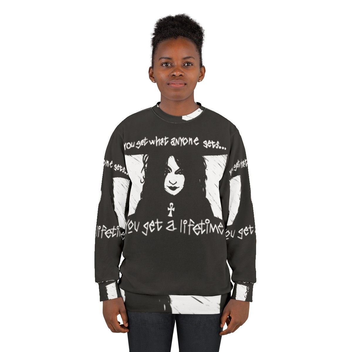 Death From Sandman Comic Sweatshirt featuring Morpheus and the Dreaming - women