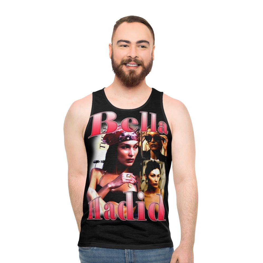 Bella Hadid inspired y2k unisex tank top - men