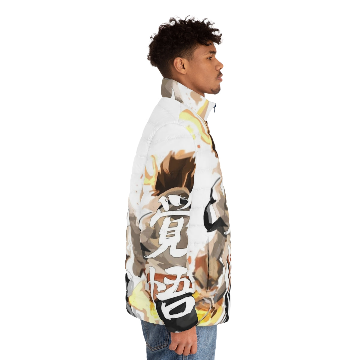 Katekyo Hitman Reborn inspired puffer jacket with an inheritance theme - men side right