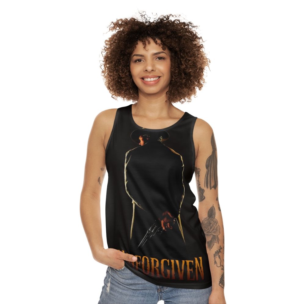 Unforgiven Unisex Tank Top featuring Clint Eastwood's character Bill Munny - women