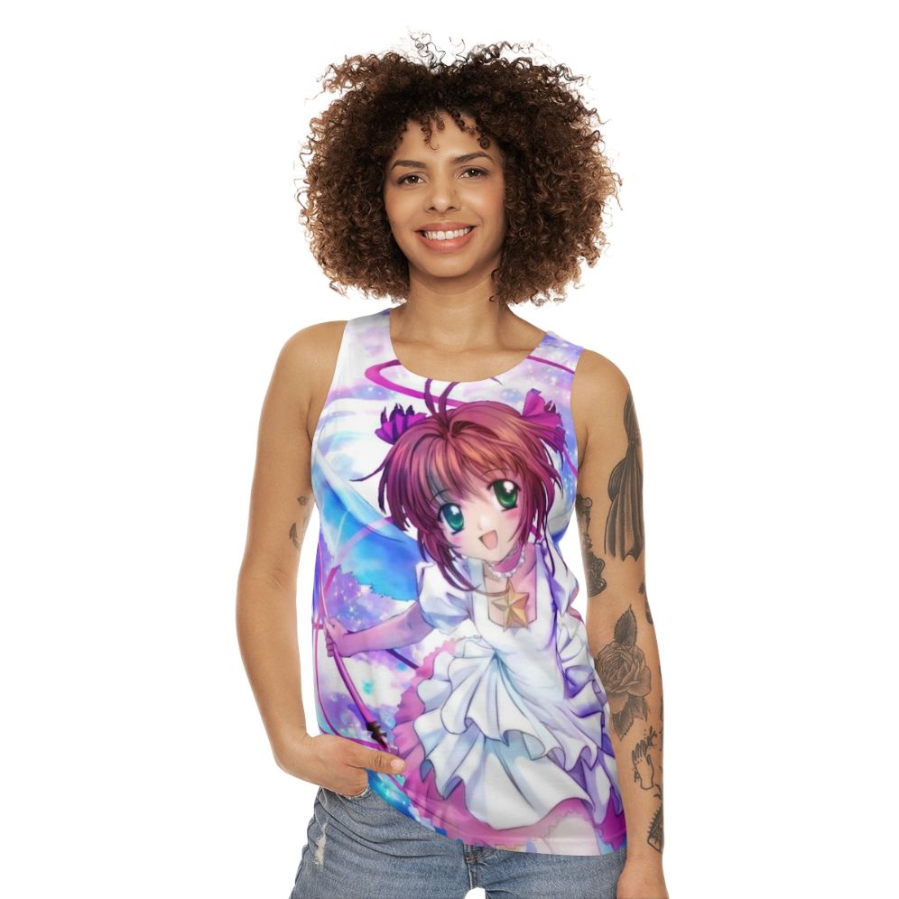 Sakura Themed Unisex Anime Tank Top - women