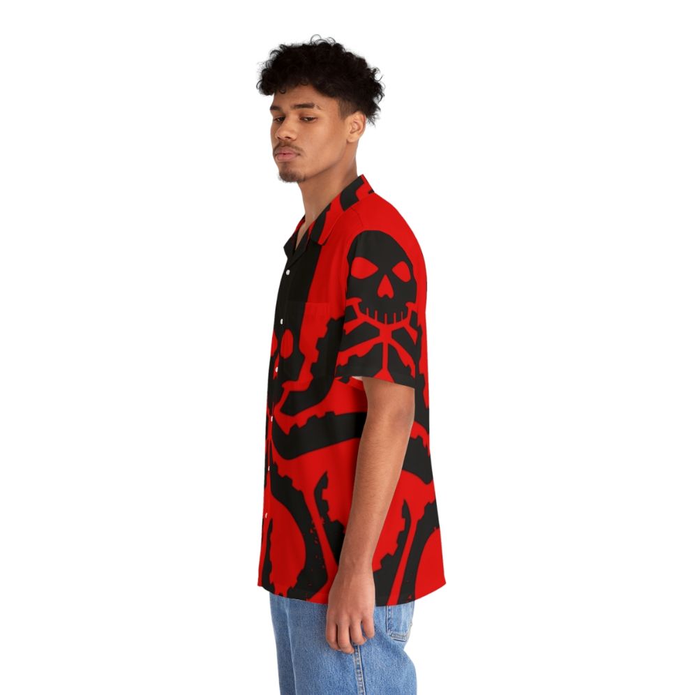 Hydra Badge Black Marvel Hawaiian Shirt - People Left