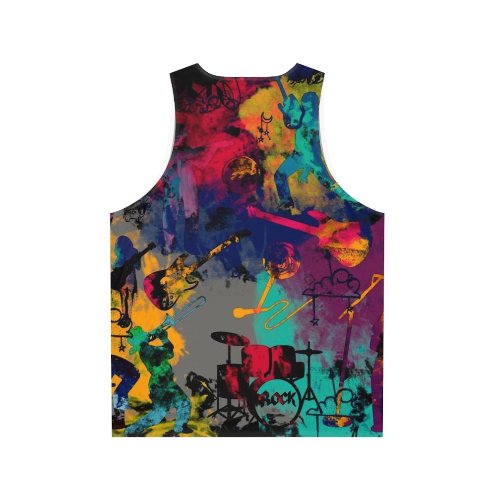 Rock band unisex tank top - Back