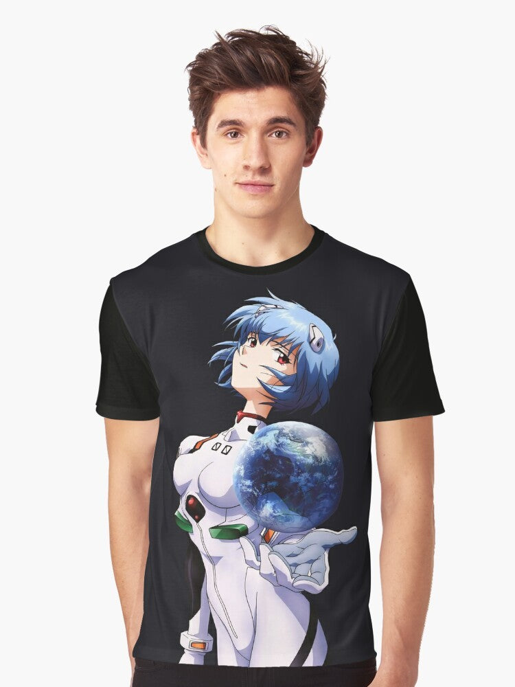 Neon Genesis Evangelion Rei Ayanami anime graphic t-shirt - Men