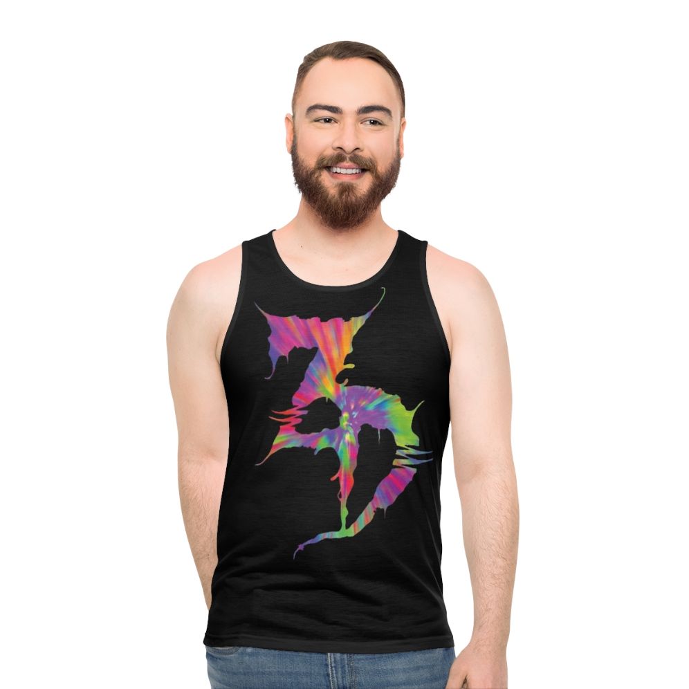 Zeds Dead unisex tie-dye tank top for EDM festivals and raves - men