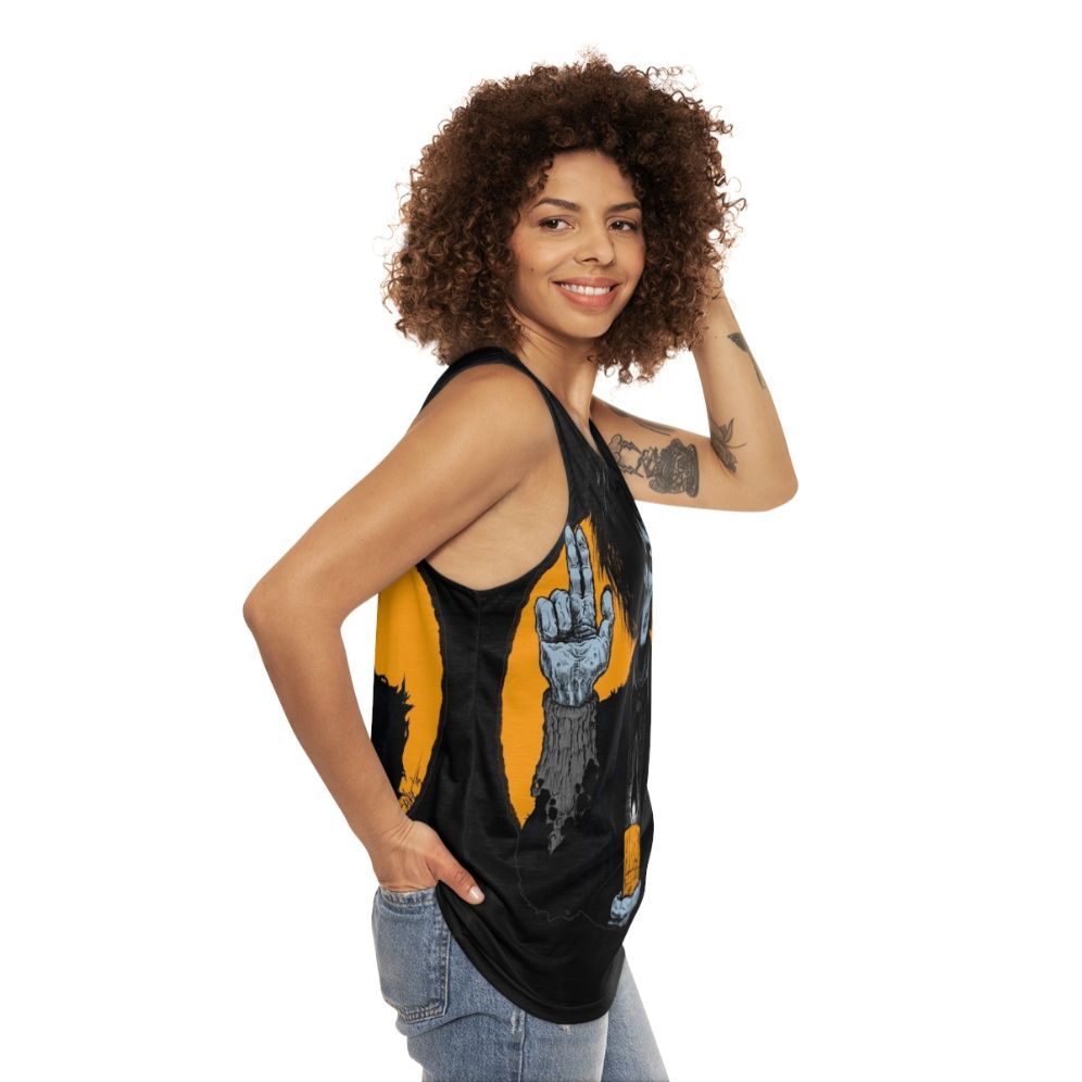 Spooky Halloween Saints Billy Butcherson Zombie Tank Top - women side