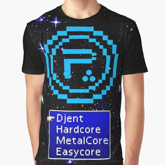 Periphery 8-bit Select Difficulty Graphic T-Shirt with a retro gaming-inspired design