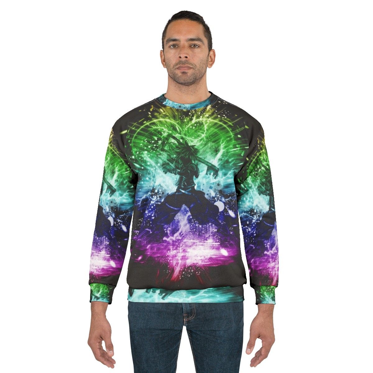 Kingdom Hearts Sweatshirt with Vibrant Pop Art Design - men